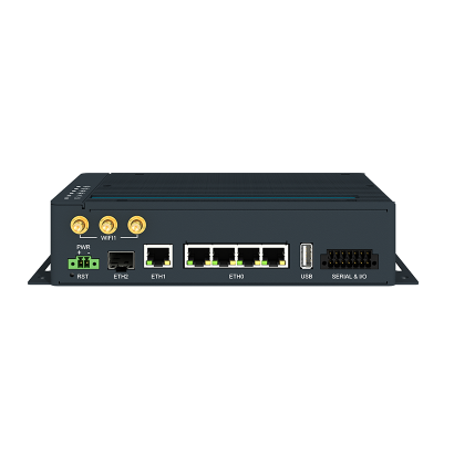 ICR-4400、GLOBAL、5x以太网、1x RS232、1x RS485、CAN、PoE PSE+、Wi-Fi、SFP、USB、SD，不带附件
